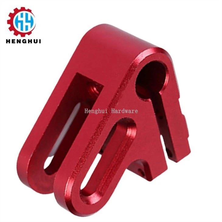 64-red anodized aluminum machining part